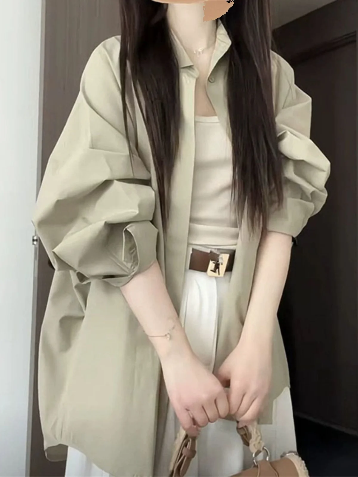 plus Size Autumn Fashion Shirt Anti-Aging Design Loose Long Style Women's Premium Clothing Korean Style And Pear Body Type
plus Size Autumn Fashion Shirt Anti-Aging Design Loose Long Style Women's Premium Clothing Korean Style And Pear Body Type