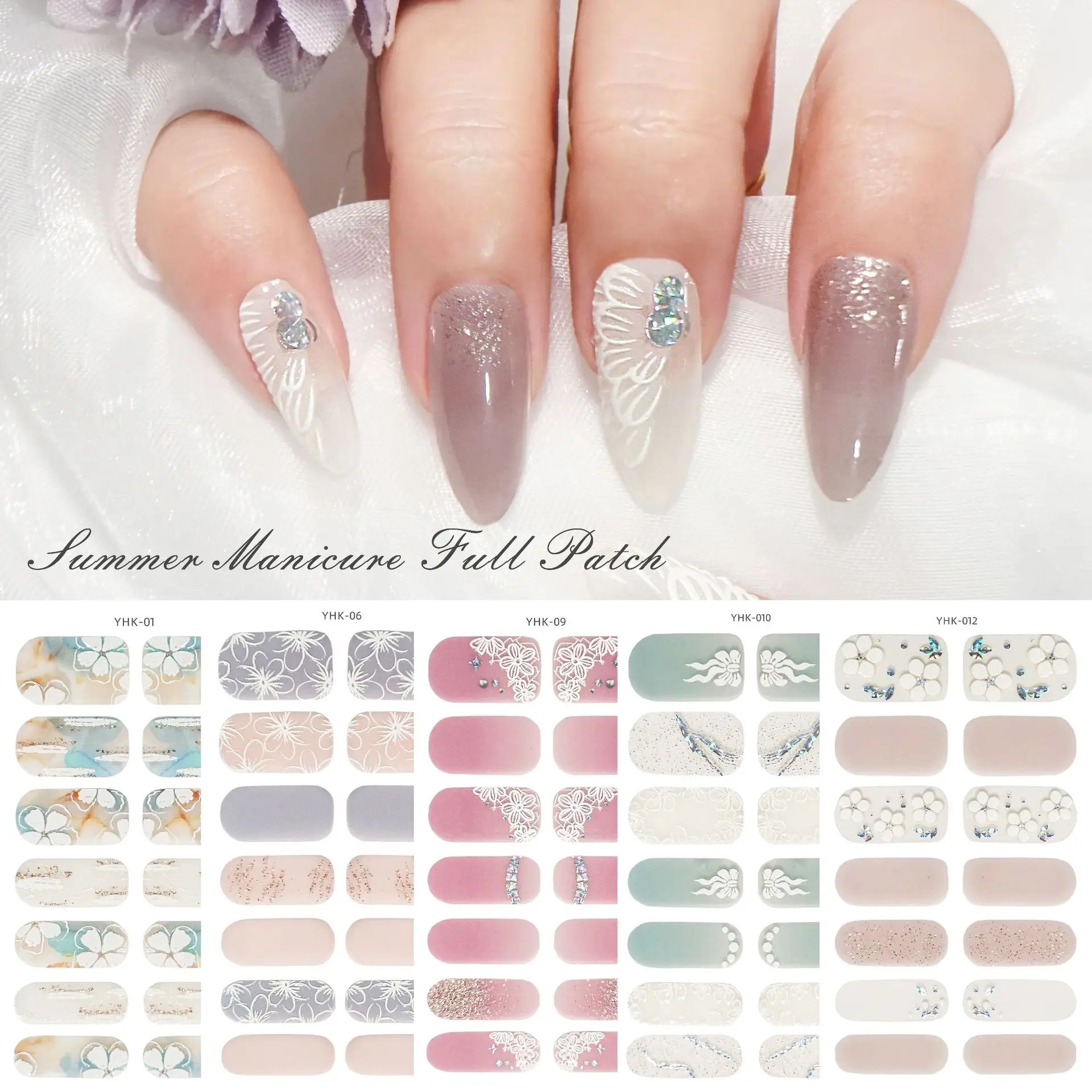 14 finger Long Lasting Nail Art Decal Manicure Press On Nail Full Nail Wraps Polish Strips NailStickers for Women Girls
14 finger Long Lasting Nail Art Decal Manicure Press On Nail Full Nail Wraps Polish Strips NailStickers for Women Girls