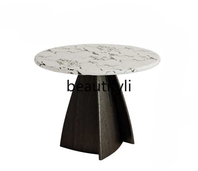 Solid wood dining table household chair small apartment household round marble French retro cream style
Solid wood dining table household chair small apartment household round marble French retro cream style