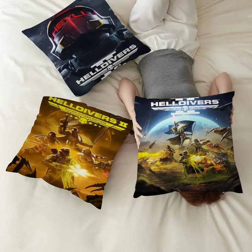 Game Helldiver 2 pillow cover sofa cushion cover home room decoration children gift
Game Helldiver 2 pillow cover sofa cushion cover home room decoration children gift