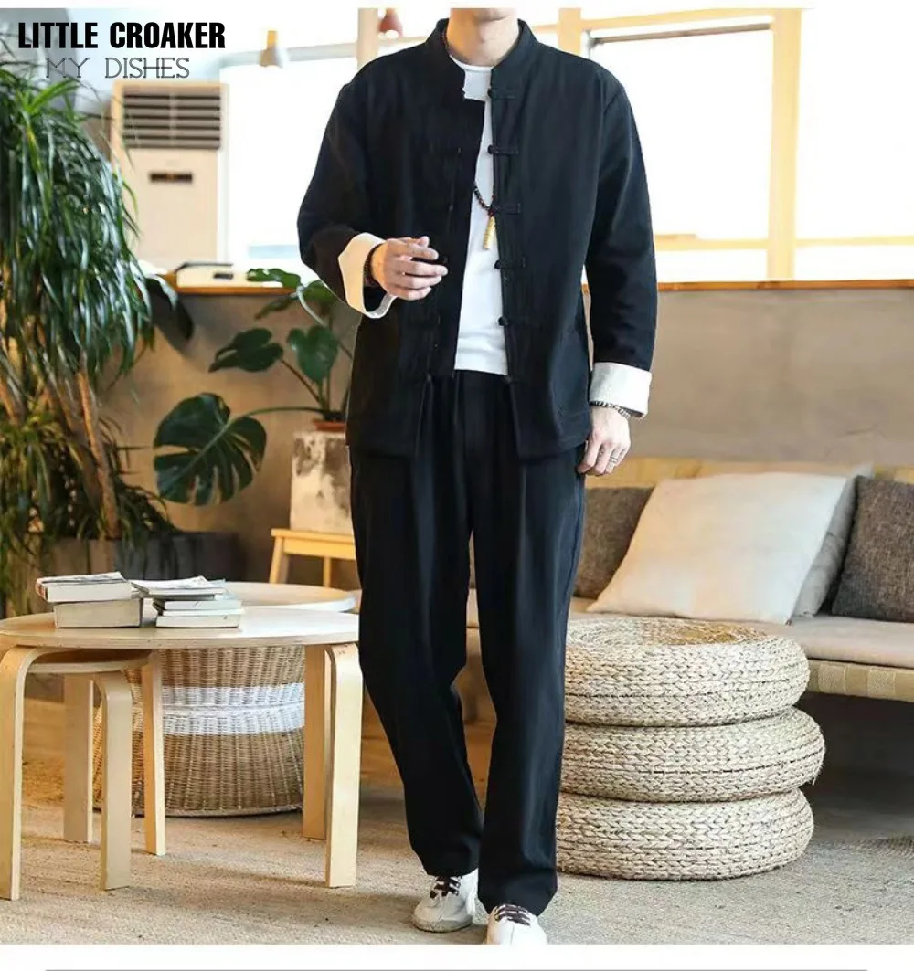 China Clothes Suit Traditional Chinese Clothing Man Mandarin Old Chinese Outfits Asian East Pants Sets
China Clothes Suit Traditional Chinese Clothing Man Mandarin Old Chinese Outfits Asian East Pants Sets