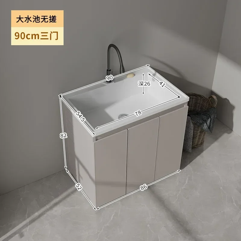 X5-20 balcony household integrated pool washboard small apartment laundry cabinet single cabinet laundry table sink
X5-20 balcony household integrated pool washboard small apartment laundry cabinet single cabinet laundry table sink