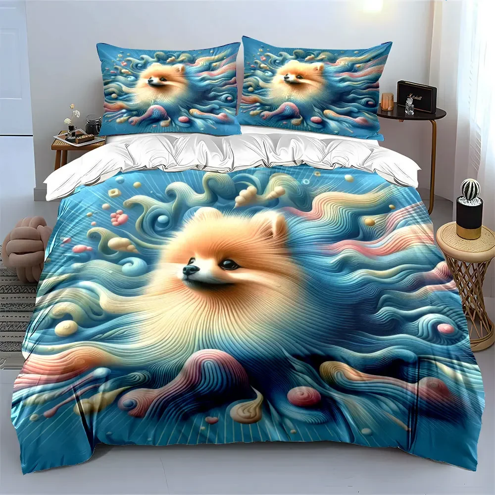 Colorful Pet Art Decor Set Soft Comfortable Duvet Cover Bedding Set Included 1*Duvet Cover & 2*Pillowcases, gift
Colorful Pet Art Decor Set Soft Comfortable Duvet Cover Bedding Set Included 1*Duvet Cover & 2*Pillowcases, gift