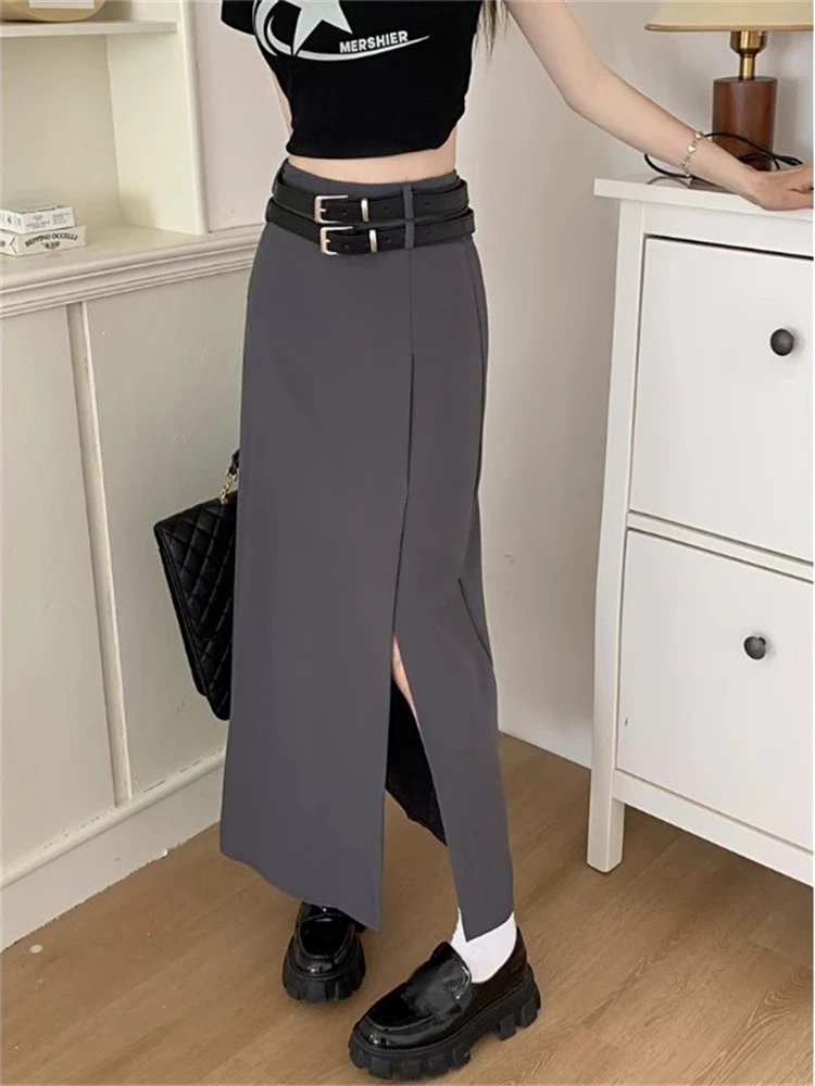 High Waist A-Line Midi Skirt Women's Design Sense Slit Slimming Long Skirt Spring 2026 Korean College Style New Arrival
High Waist A-Line Midi Skirt Women's Design Sense Slit Slimming Long Skirt Spring 2026 Korean College Style New Arrival