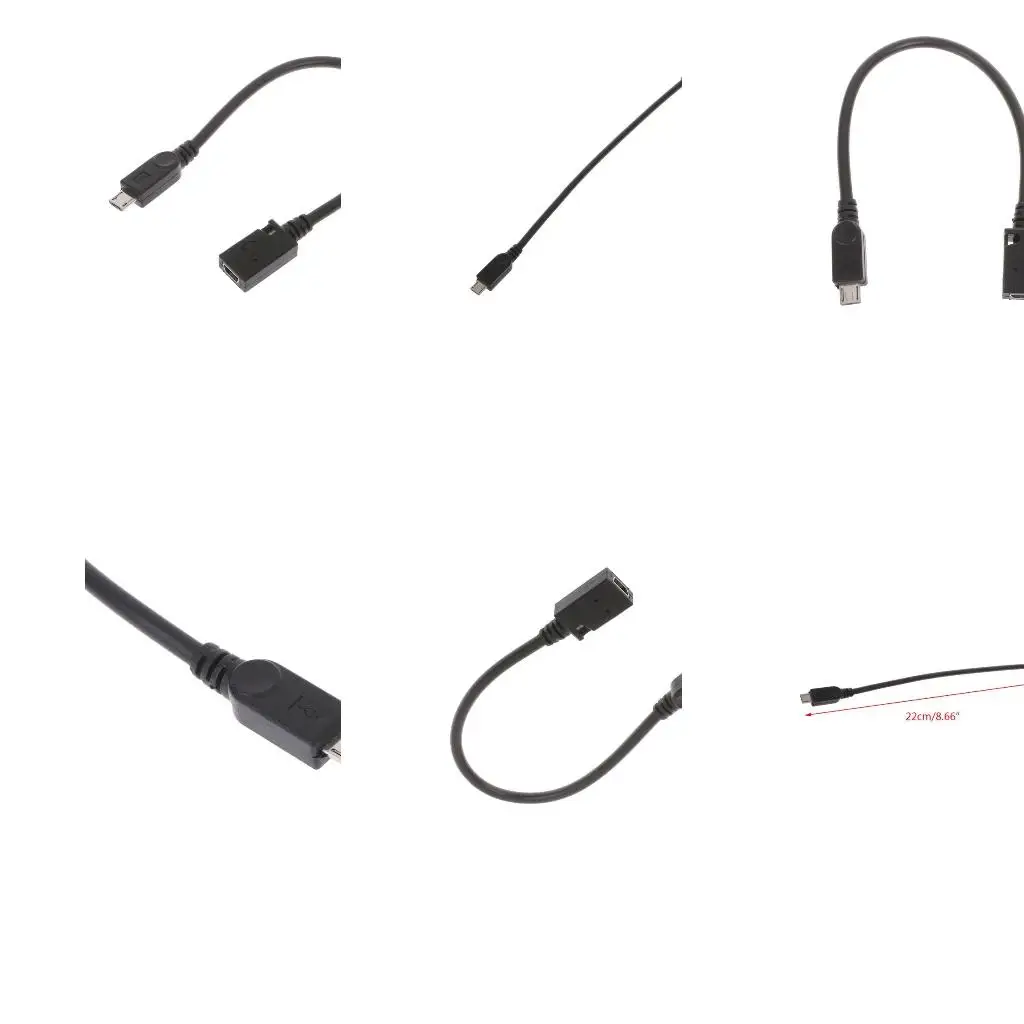 Micro USB Male to Mini USB Female Plug Adapter Connector Cable Data Cord
Micro USB Male to Mini USB Female Plug Adapter Connector Cable Data Cord