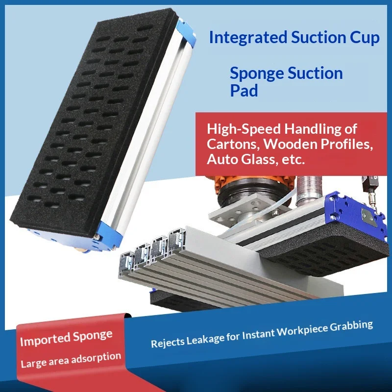 Industrial Pneumatic Sponge Rectangle Integrated Vacuum Suction Cup
Industrial Pneumatic Sponge Rectangle Integrated Vacuum Suction Cup