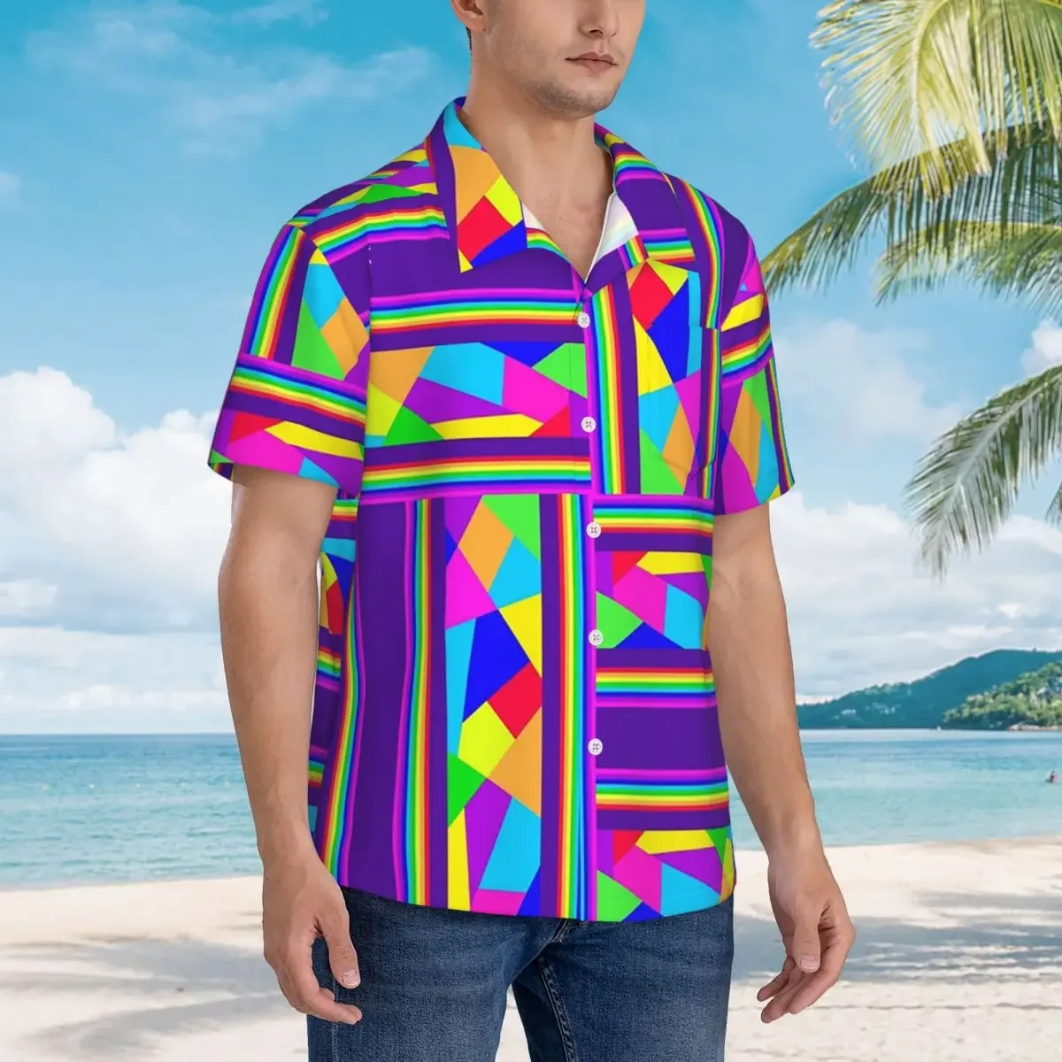 Carnival Shards Mosaics Mardi Gras Masquerade Hawaiian Shirts Fashion Men Short Sleeve Shirt for Summer Beach Men's Lapel Tops
Carnival Shards Mosaics Mardi Gras Masquerade Hawaiian Shirts Fashion Men Short Sleeve Shirt for Summer Beach Men's Lapel Tops