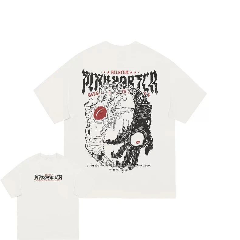 Новинка 2026, винтажные мужские и женские футболки высокого качества с буквенным принтом «Дьявольский глаз» и круглым вырезом, свободные с коротким рукавом
Новинка 2026, винтажные мужские и женские футболки высокого качества с буквенным принтом «Дьявольский глаз» и круглым вырезом, свободные с коротким рукавом