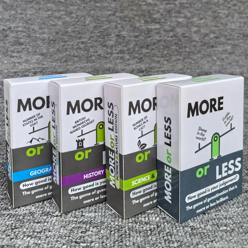 English Version More or Less - Judgment & Guessing Game, Fun More or Less Guessing Game
English Version More or Less - Judgment & Guessing Game, Fun More or Less Guessing Game