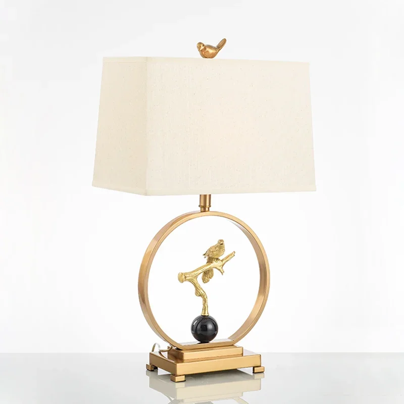 Creative Pure Copper Artistic Living Room Bedroom Bedside Lamp Fabric Table Lamp Designer Sample Room Hotel table lamp
Creative Pure Copper Artistic Living Room Bedroom Bedside Lamp Fabric Table Lamp Designer Sample Room Hotel table lamp