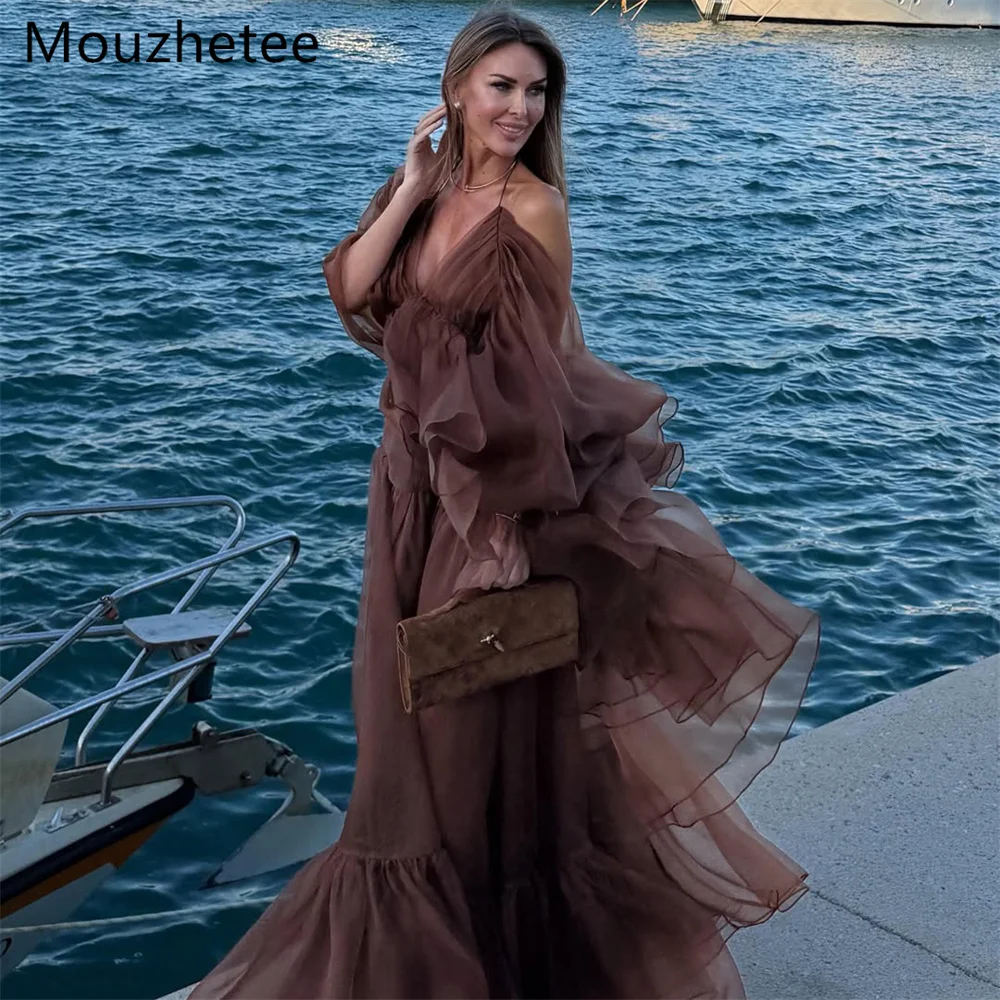 Mouzhetee Elegant A-Line Halter Pleat Evening Dresses Formal Party Gowns for Women Shiny Prom Gown Customized 2026
Mouzhetee Elegant A-Line Halter Pleat Evening Dresses Formal Party Gowns for Women Shiny Prom Gown Customized 2026