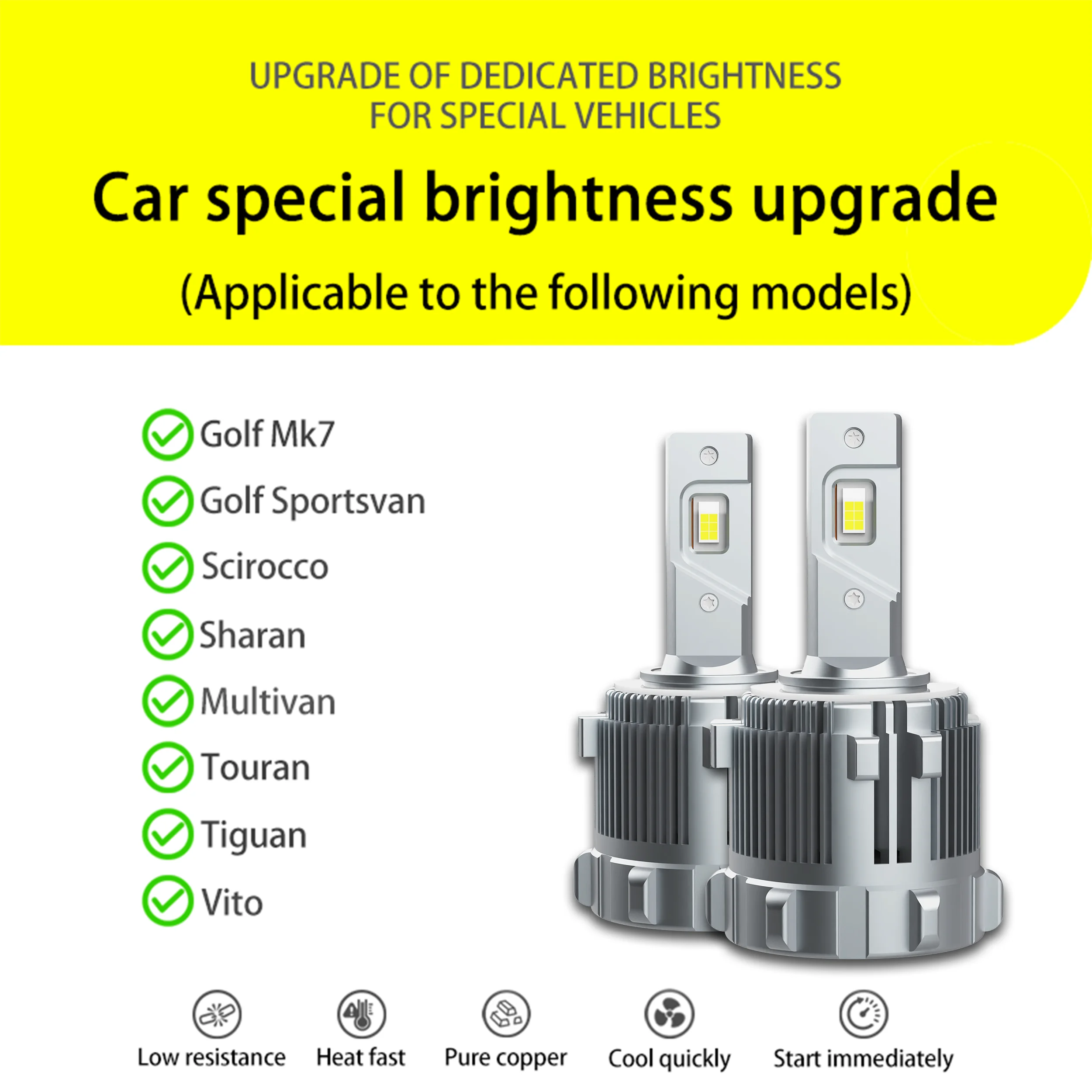 G2 Car Led H7 Headlights Low Beam 6000K H7 Canbus Error Free LED Car Headlights Bulb Auto LED Fog Light For VW Golf 6 Golf 7
G2 Car Led H7 Headlights Low Beam 6000K H7 Canbus Error Free LED Car Headlights Bulb Auto LED Fog Light For VW Golf 6 Golf 7