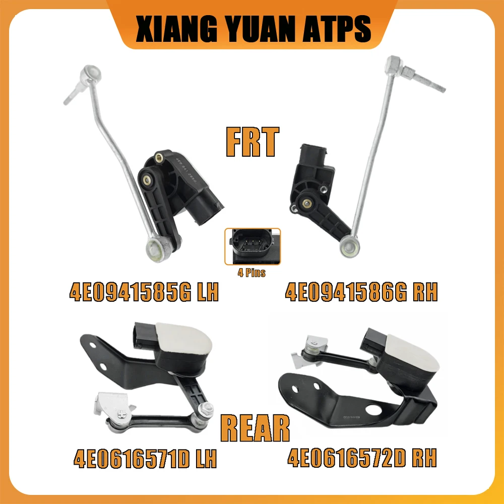 4E0941285G 4E0941286G 4E0616571D 4E0616572D Front Air Suspension Height Level Sensor Car For Audi A8 Quattro S8 4.2 5.2 6.0L V8
4E0941285G 4E0941286G 4E0616571D 4E0616572D Front Air Suspension Height Level Sensor Car For Audi A8 Quattro S8 4.2 5.2 6.0L V8