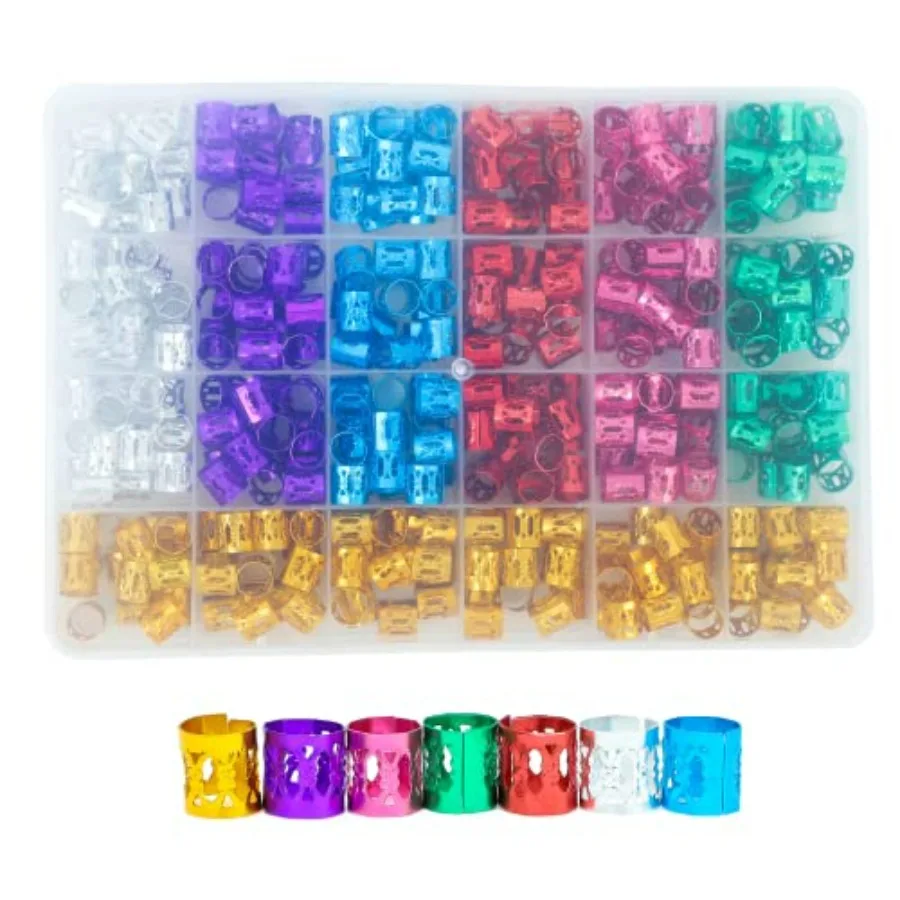 400pcs Hair Jewelry for Braids, Dreadlocks, Beads, Cuffs, Rings and Clips - Colorful Aluminum, Adjustable Metal Hair Accessorie
400pcs Hair Jewelry for Braids, Dreadlocks, Beads, Cuffs, Rings and Clips - Colorful Aluminum, Adjustable Metal Hair Accessorie