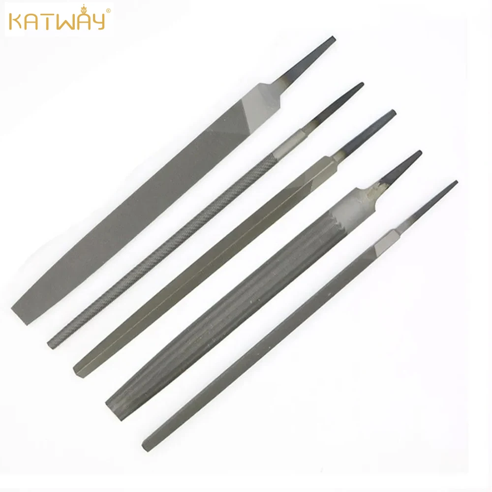 KATWAY 5Pcs 6 Inch Industrial Files Set Flat/Round/Half Round/Triangle/Square Metalworking Woodworking Steel Rasp File HH-AA143
KATWAY 5Pcs 6 Inch Industrial Files Set Flat/Round/Half Round/Triangle/Square Metalworking Woodworking Steel Rasp File HH-AA143