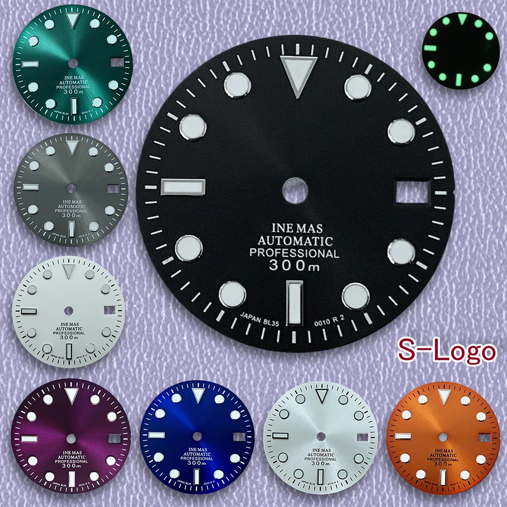 Хорошо продаются, новый 28,5 мм S логотип SUB Sunburst циферблат подходит для NH35/NH36/4R/7S механизм зеленый светящийся качественный аксессуар для модификации часов
Хорошо продаются, новый 28,5 мм S логотип SUB Sunburst циферблат подходит для NH35/NH36/4R/7S механизм зеленый светящийся качественный аксессуар для модификации часов