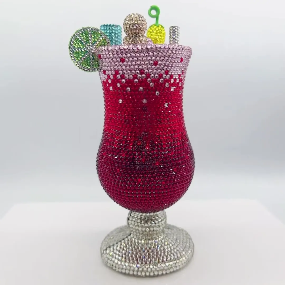 Women Luxury Red Martini Crystal Evening Bag Diamond Cup Purses Rhinestone Bridal Handbag Wedding Party Purses Lady Clutch
Women Luxury Red Martini Crystal Evening Bag Diamond Cup Purses Rhinestone Bridal Handbag Wedding Party Purses Lady Clutch