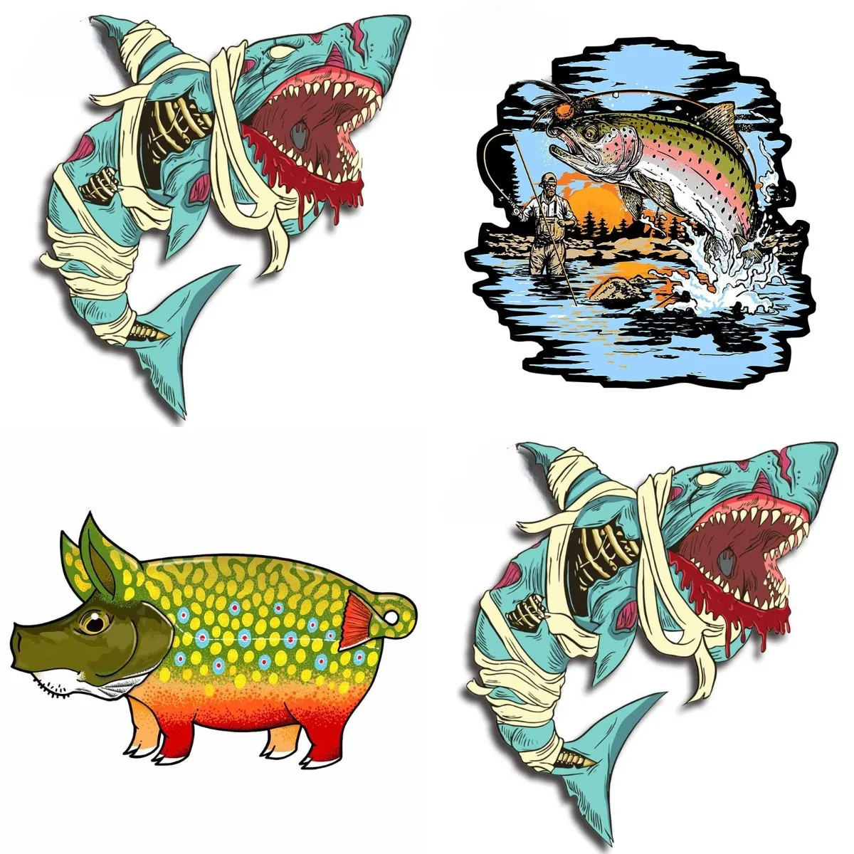 Funny Fish Car Stickers Waterproof Decal Motorcycle Accessories Scratch-proof Suitable
Funny Fish Car Stickers Waterproof Decal Motorcycle Accessories Scratch-proof Suitable