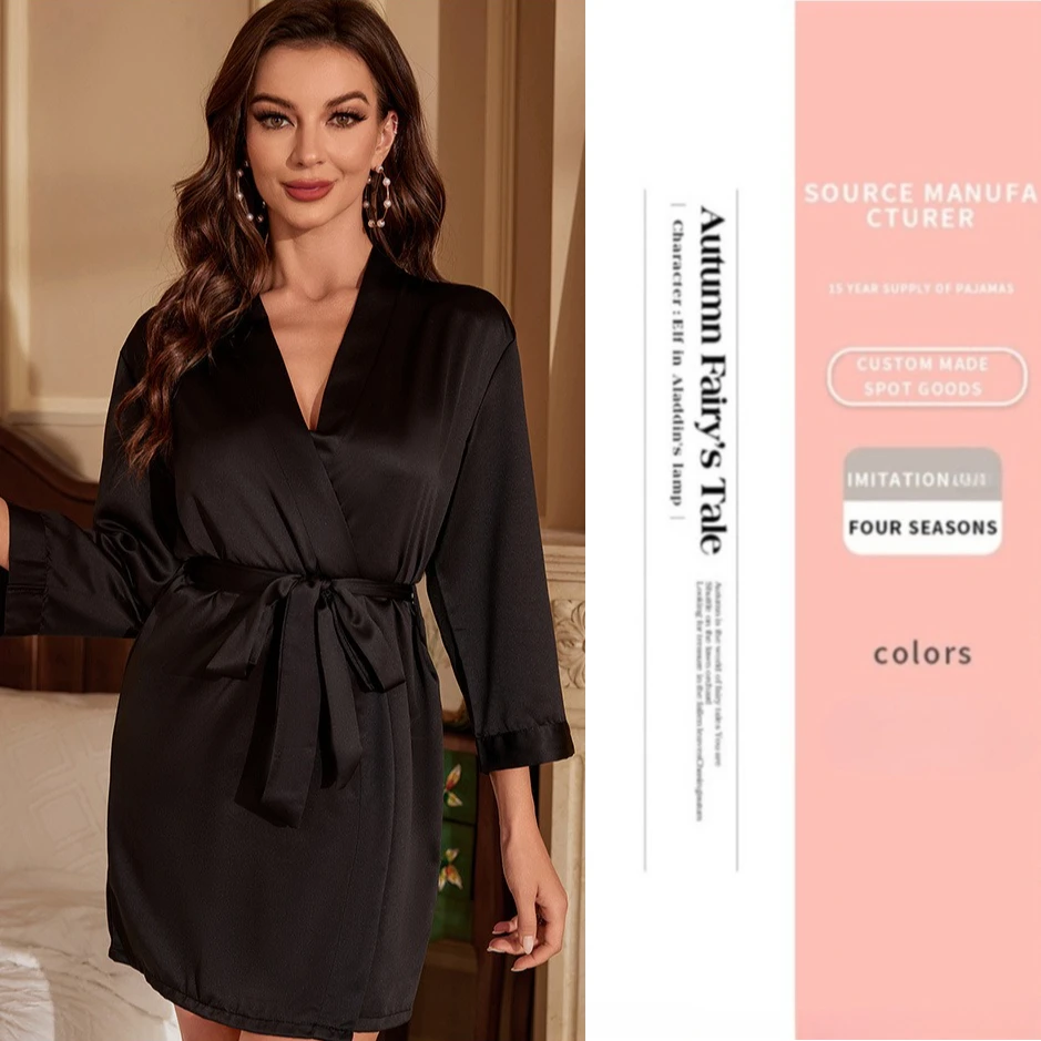 Pink Rayon Bathrobe Loungewear V-Neck Women Kimono Sleepwear Home Clothes Bride Robe Dressing Gown Lingerie Nightgown
Pink Rayon Bathrobe Loungewear V-Neck Women Kimono Sleepwear Home Clothes Bride Robe Dressing Gown Lingerie Nightgown