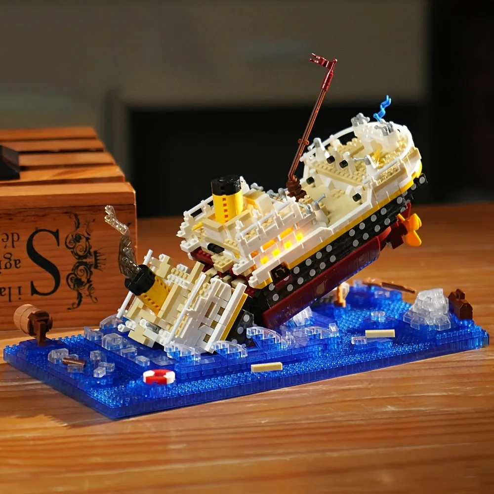 Classic Movie Building Brick Model Nanobricks Wreck Cruise Titanic Ship Micro Diamond Block Construction Toys For adult Gifts
Classic Movie Building Brick Model Nanobricks Wreck Cruise Titanic Ship Micro Diamond Block Construction Toys For adult Gifts