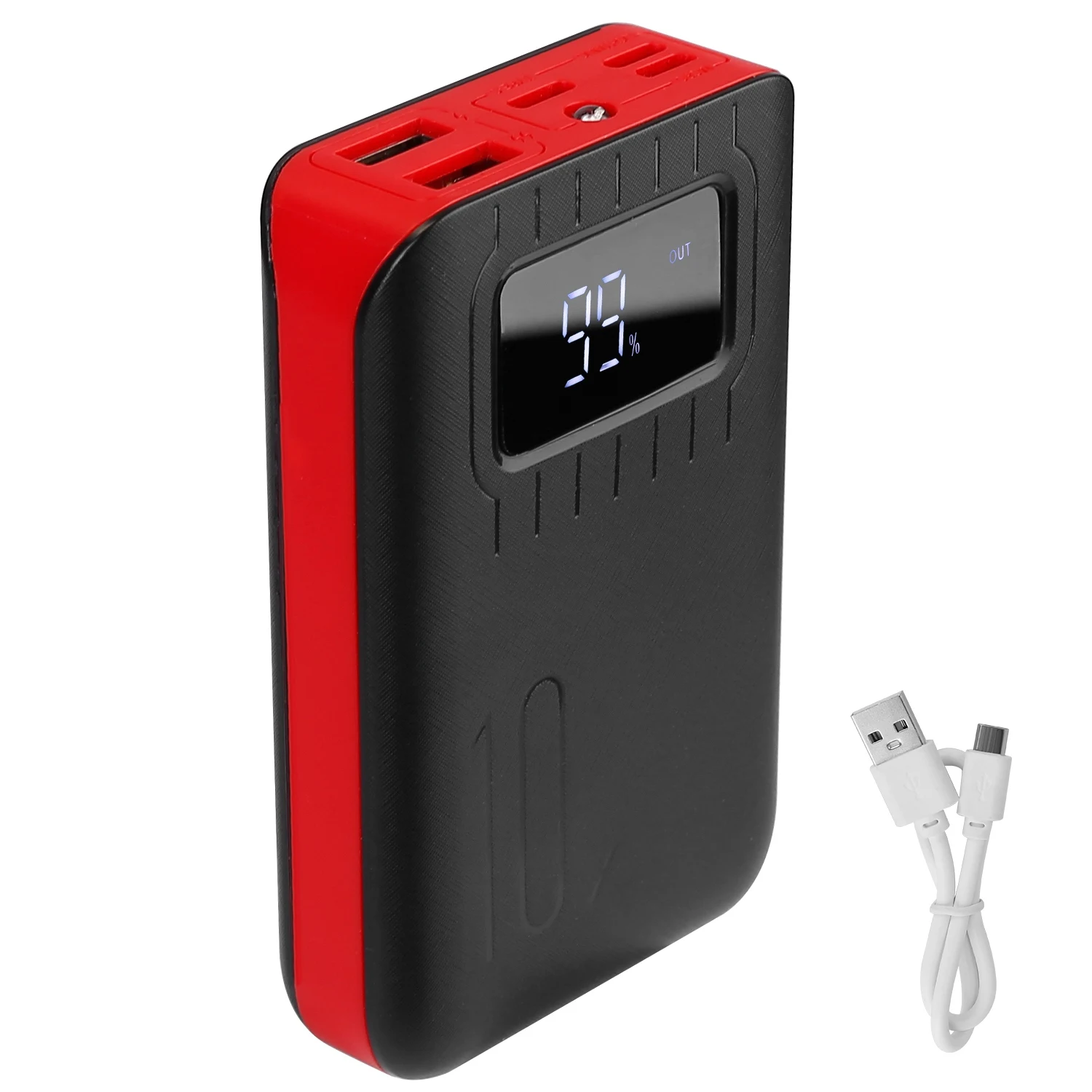 Портативный внешний аккумулятор 1W MAh с двумя USB-портами для зарядки, ЖК-дисплеем и фонариком (1 шт.)
Портативный внешний аккумулятор 1W MAh с двумя USB-портами для зарядки, ЖК-дисплеем и фонариком (1 шт.)