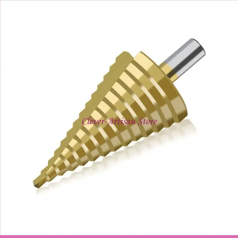 E06B 4-42mm HSS for Titanium Coated Step Drill Bit Drilling Power Tool for Metal High Speed Steel Hole Cutter Cone
E06B 4-42mm HSS for Titanium Coated Step Drill Bit Drilling Power Tool for Metal High Speed Steel Hole Cutter Cone