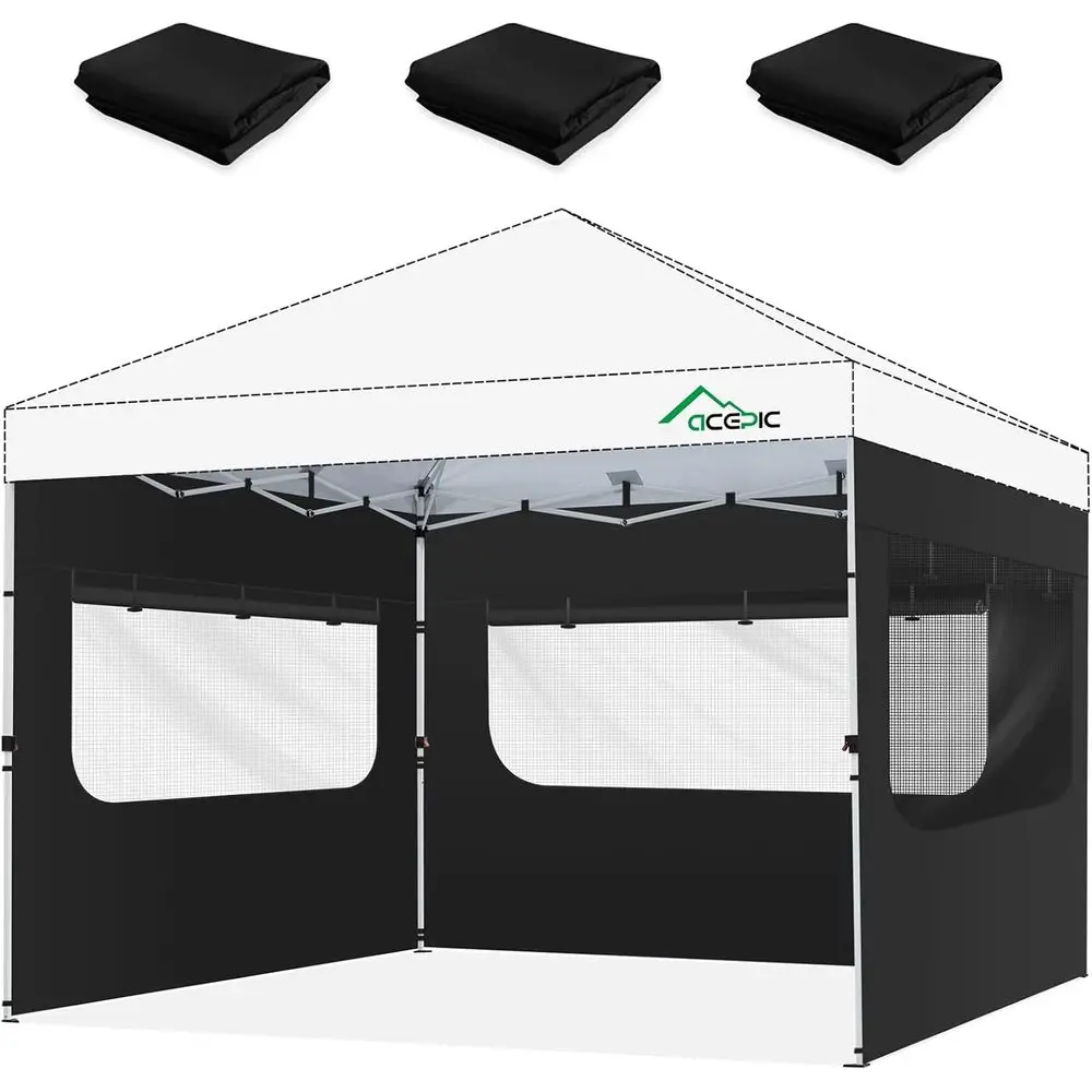 10x10 Mesh Sidewalls with Zipper, Waterproof & UV Protection, Ideal for Outdoor Viewing and Ventilation (Set of 3, Black)
10x10 Mesh Sidewalls with Zipper, Waterproof & UV Protection, Ideal for Outdoor Viewing and Ventilation (Set of 3, Black)