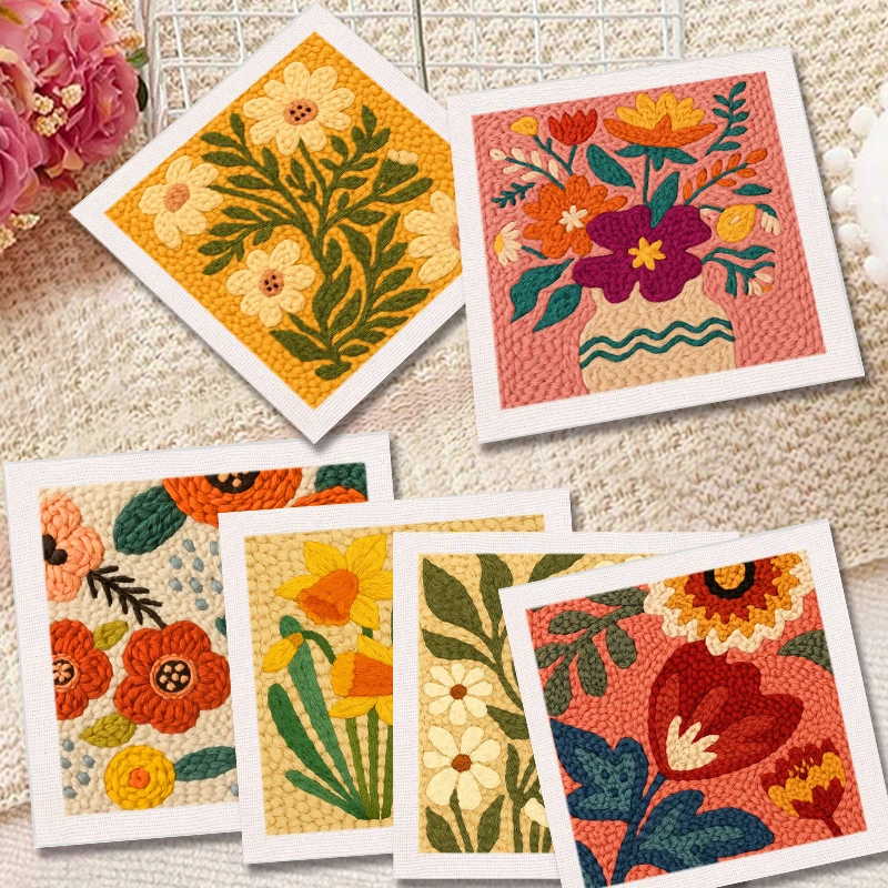 Punch Needle Embroidery Starter Kit With Frame Punch Needle Kits Flower Pattern Embroidery Pen For Adults Fabric Yarn Hoop
Punch Needle Embroidery Starter Kit With Frame Punch Needle Kits Flower Pattern Embroidery Pen For Adults Fabric Yarn Hoop