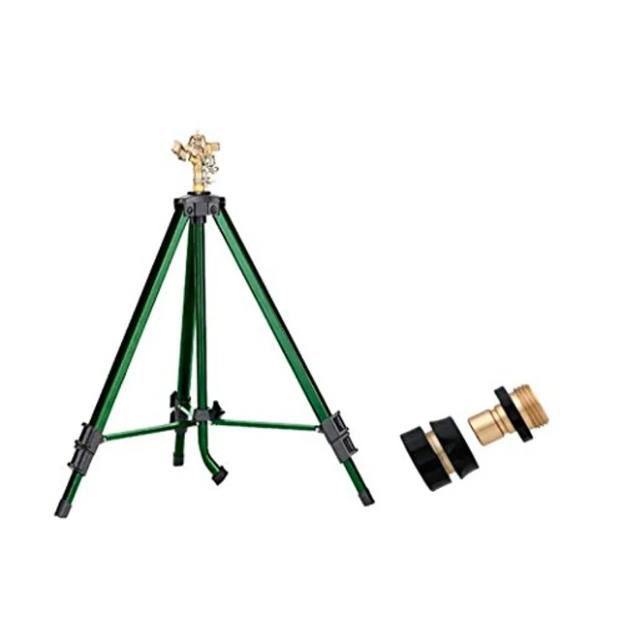 Brass Impact Sprinkler and Brass Hose Quick Connect Set for Garden Irrigation Gold Finish Durable Metal Construction Leak-Proof
Brass Impact Sprinkler and Brass Hose Quick Connect Set for Garden Irrigation Gold Finish Durable Metal Construction Leak-Proof