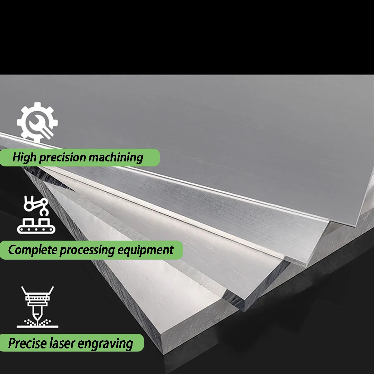 Thickness=0.5/0.8/1/1.5/2/2.5/3/4/5mm 1060 Pure Aluminum Plate Thin Aluminum Alloy Sheet Length 300mm
Thickness=0.5/0.8/1/1.5/2/2.5/3/4/5mm 1060 Pure Aluminum Plate Thin Aluminum Alloy Sheet Length 300mm