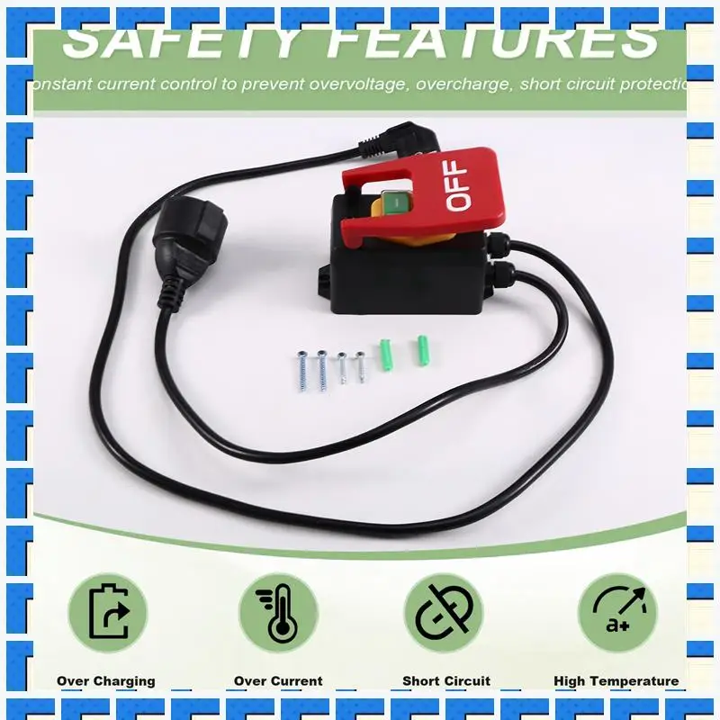 ABNG 250V Single-Phase On/Off Switch Safety Switch, Zero Voltage Switch With Socket Emergency Off Switch EU Plug
ABNG 250V Single-Phase On/Off Switch Safety Switch, Zero Voltage Switch With Socket Emergency Off Switch EU Plug