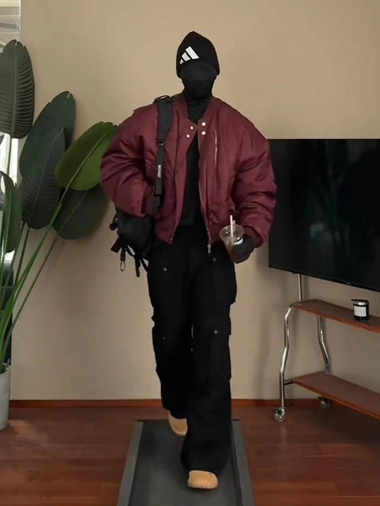 Red Wine Pilot Jaet Men's Spring Autumn Sle American Retro Cleanfit Baseball orm Loose Fit Zipper Decoration Polyeste...
Red Wine Pilot Jaet Men's Spring Autumn Sle American Retro Cleanfit Baseball orm Loose Fit Zipper Decoration Polyeste...