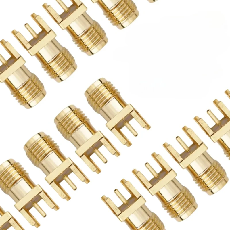 5Pcs RF Copper SMA Connector Kit - Female Jack Male Plug 1.6mm Solder Edge PCB Straight/Angle Mount Socket Adapter
5Pcs RF Copper SMA Connector Kit - Female Jack Male Plug 1.6mm Solder Edge PCB Straight/Angle Mount Socket Adapter