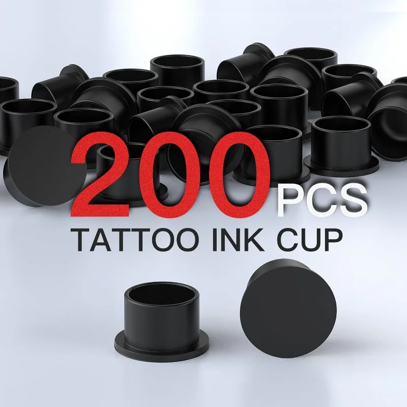 Tattoo Ink Caps 200Pcs with Base Disposable Self Stand Cups for Tattoo Ink Tattoo Accessory Supplies
Tattoo Ink Caps 200Pcs with Base Disposable Self Stand Cups for Tattoo Ink Tattoo Accessory Supplies