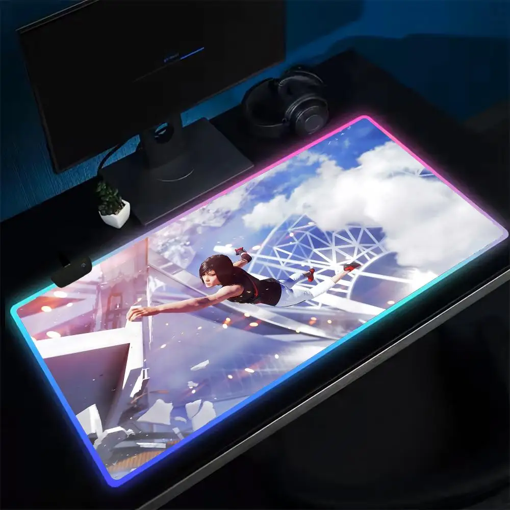Popular M-Mirror Edge Catalyst Mouse Pad Anime Gaming Mouse Pad LED Table Pads Backlit Rubber Desktop XXL RGB Desk Mats
Popular M-Mirror Edge Catalyst Mouse Pad Anime Gaming Mouse Pad LED Table Pads Backlit Rubber Desktop XXL RGB Desk Mats