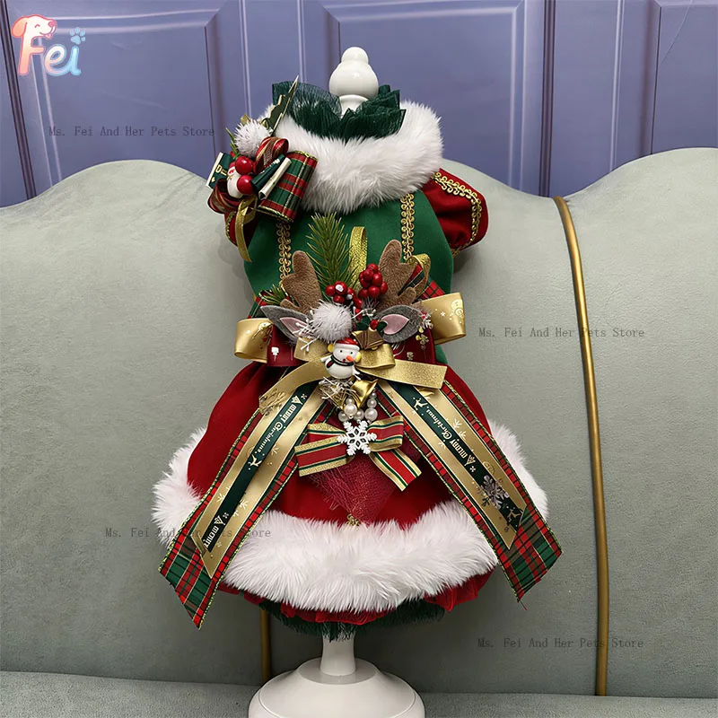 Warm Puppy Christmas Costume Skirt Thermal Holiday Dog Dress High Quality Holiday Dog Outfit Christmas Theme Dog Clothing
Warm Puppy Christmas Costume Skirt Thermal Holiday Dog Dress High Quality Holiday Dog Outfit Christmas Theme Dog Clothing