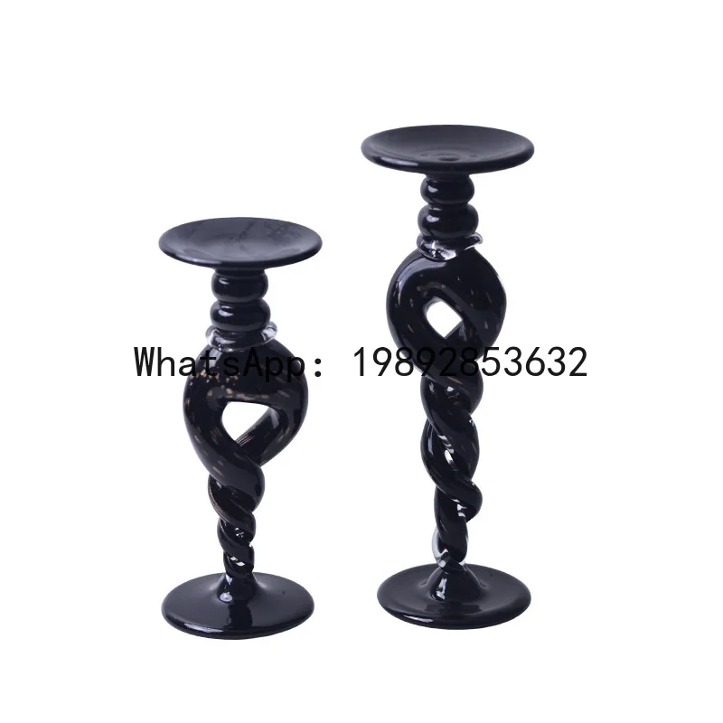 PYJ French glazed candlestick coffee table entrance dining table ornament
PYJ French glazed candlestick coffee table entrance dining table ornament