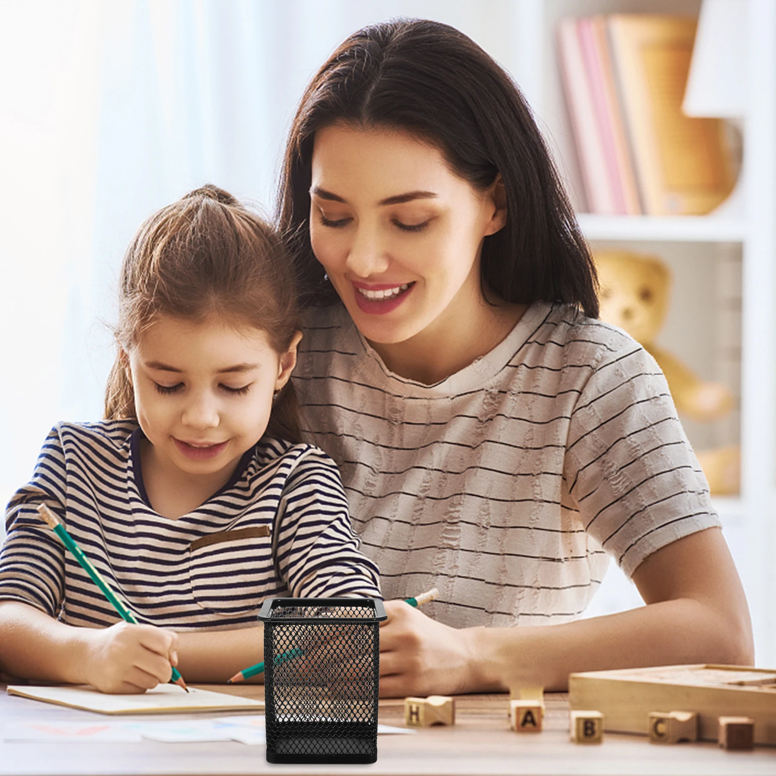 2 Pcs Office Desk Accessories Pencil Container Metal Mesh Holder Supplies Square Black
2 Pcs Office Desk Accessories Pencil Container Metal Mesh Holder Supplies Square Black