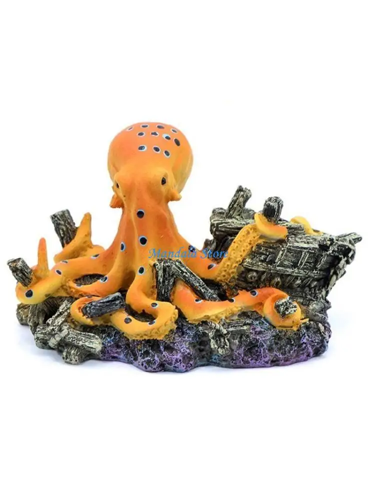 U2JC Fish Decoration Aquarium Hideaway Guardian Octopus Theme Resin Ornament Rock Cave Landscape Adornment
U2JC Fish Decoration Aquarium Hideaway Guardian Octopus Theme Resin Ornament Rock Cave Landscape Adornment