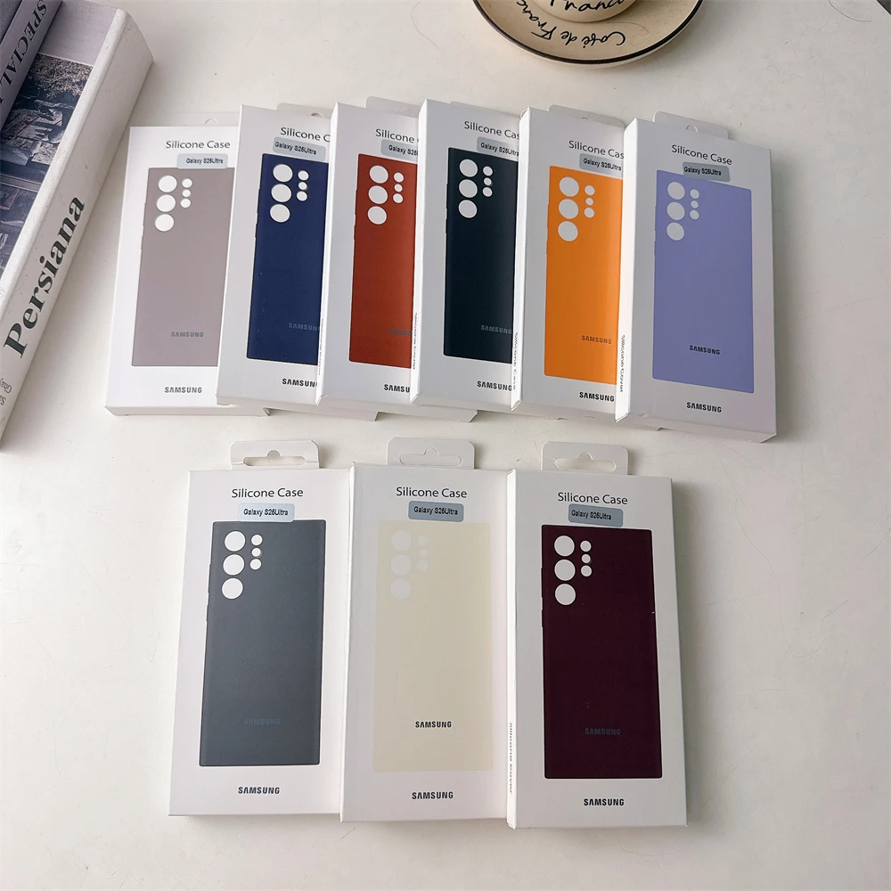 Original Samsung Galaxy S26 S25 S24 Ultra S23 S22 Plus S24 FE Liquid Silicone Phone Case Protective Shell Shockproof Cover Box
Original Samsung Galaxy S26 S25 S24 Ultra S23 S22 Plus S24 FE Liquid Silicone Phone Case Protective Shell Shockproof Cover Box