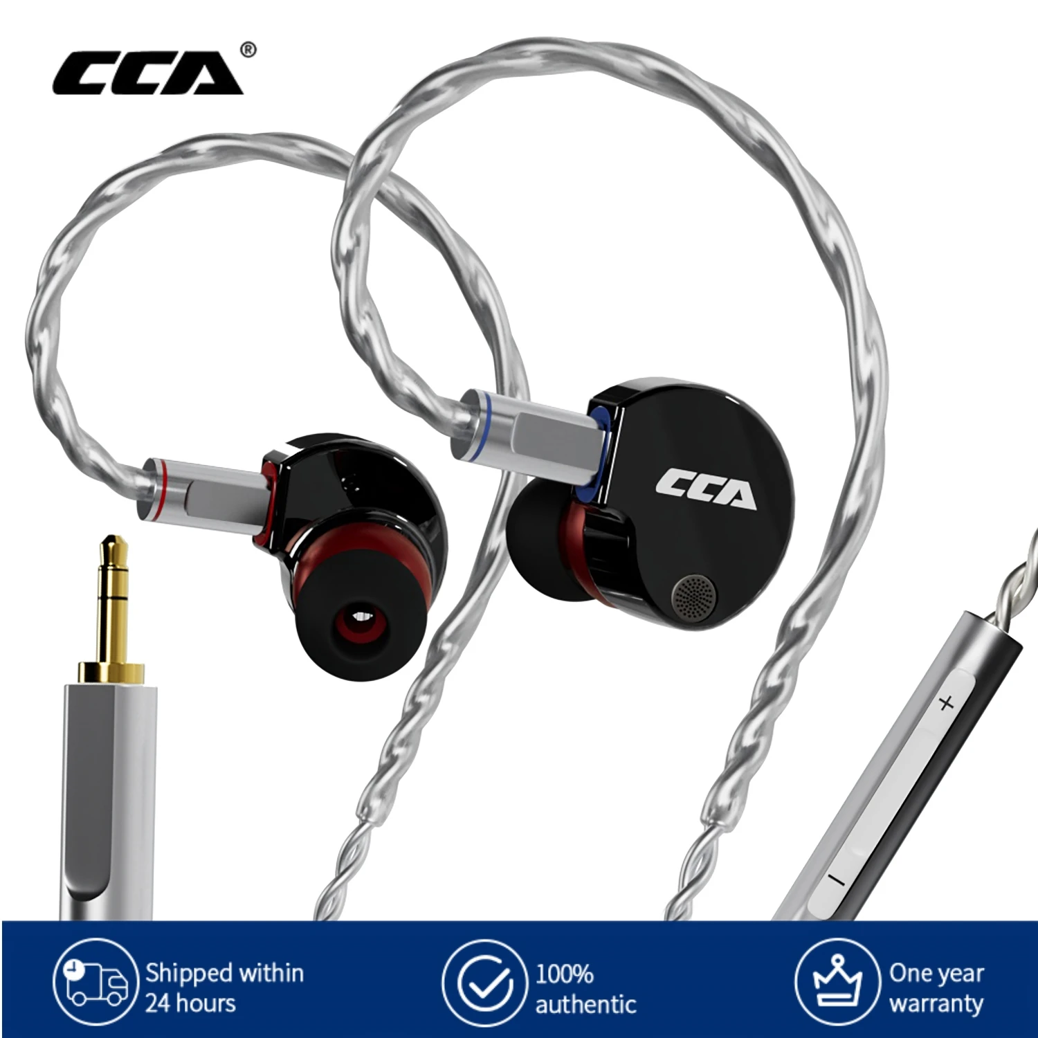 CCA Phoenix Metal Alloy Body 10mm Dual Magnetic Dynamic Coil HIFI Sound Quality In Ear Wired Esports Music Earphones
CCA Phoenix Metal Alloy Body 10mm Dual Magnetic Dynamic Coil HIFI Sound Quality In Ear Wired Esports Music Earphones