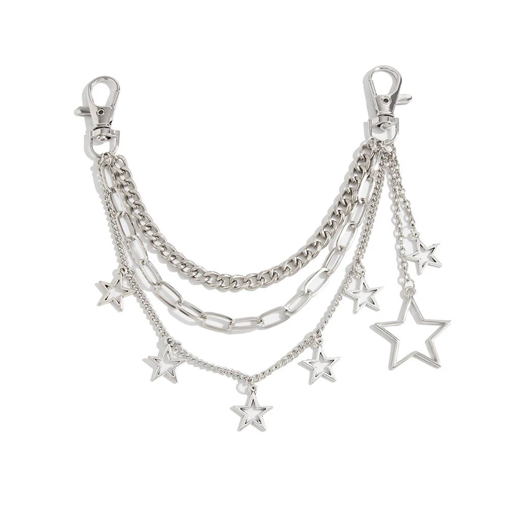 Y2k Multi-layer Metal Bag Chain For Handbag DIY Handles Bows Cross Stars Pendant Shoulder Bag Chain Straps Bag Accessories
Y2k Multi-layer Metal Bag Chain For Handbag DIY Handles Bows Cross Stars Pendant Shoulder Bag Chain Straps Bag Accessories