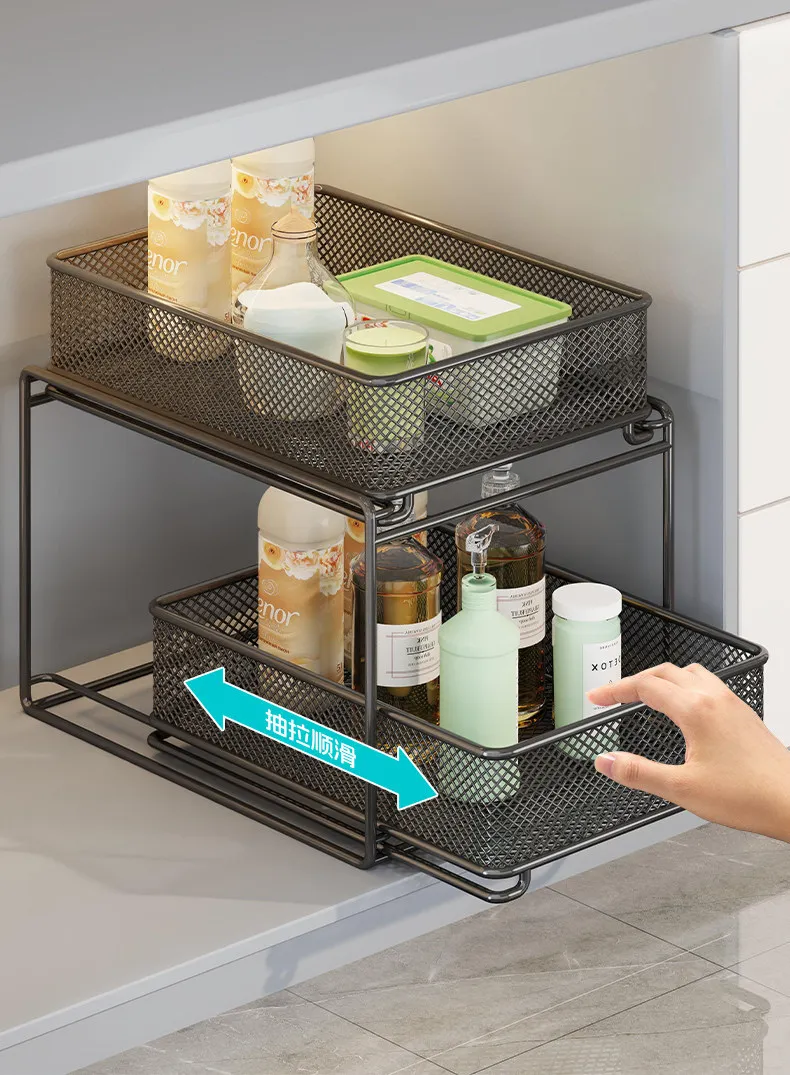 DSA cabinet rack finishing basket cabinet layered rack pull-out toiletries storage ******der sink storage basket
DSA cabinet rack finishing basket cabinet layered rack pull-out toiletries storage ******der sink storage basket