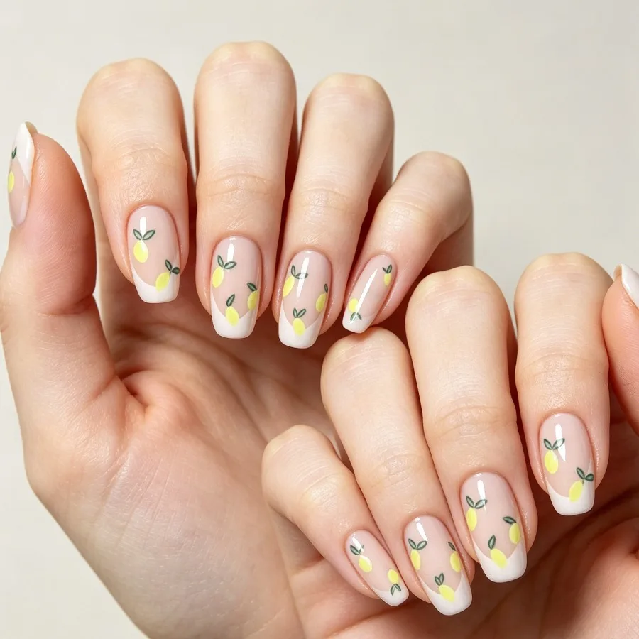 Hot-selling 24-piece manicure classic white edge French small fresh lemon nude medium and long square wearing armor
Hot-selling 24-piece manicure classic white edge French small fresh lemon nude medium and long square wearing armor