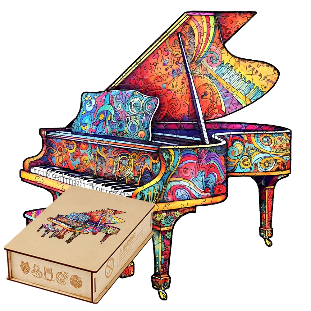 Pop Art Grand Piano 3D Wooden Puzzles for Adults Musical Instrument Wood Jigsaw Puzzle Brain Teasers Hobby Craft Gift
Pop Art Grand Piano 3D Wooden Puzzles for Adults Musical Instrument Wood Jigsaw Puzzle Brain Teasers Hobby Craft Gift
