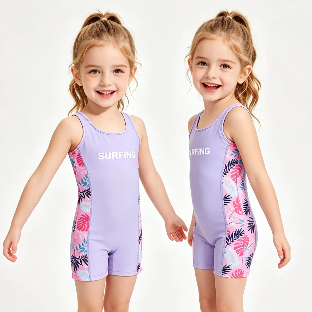 Little Girls One Piece Sleeveless Swimsuit Tropical Palm Leaf UPF50+ Quick Dry Boyleg Surf Bathing Suit Beach Pool Kids Swimwear
Little Girls One Piece Sleeveless Swimsuit Tropical Palm Leaf UPF50+ Quick Dry Boyleg Surf Bathing Suit Beach Pool Kids Swimwear