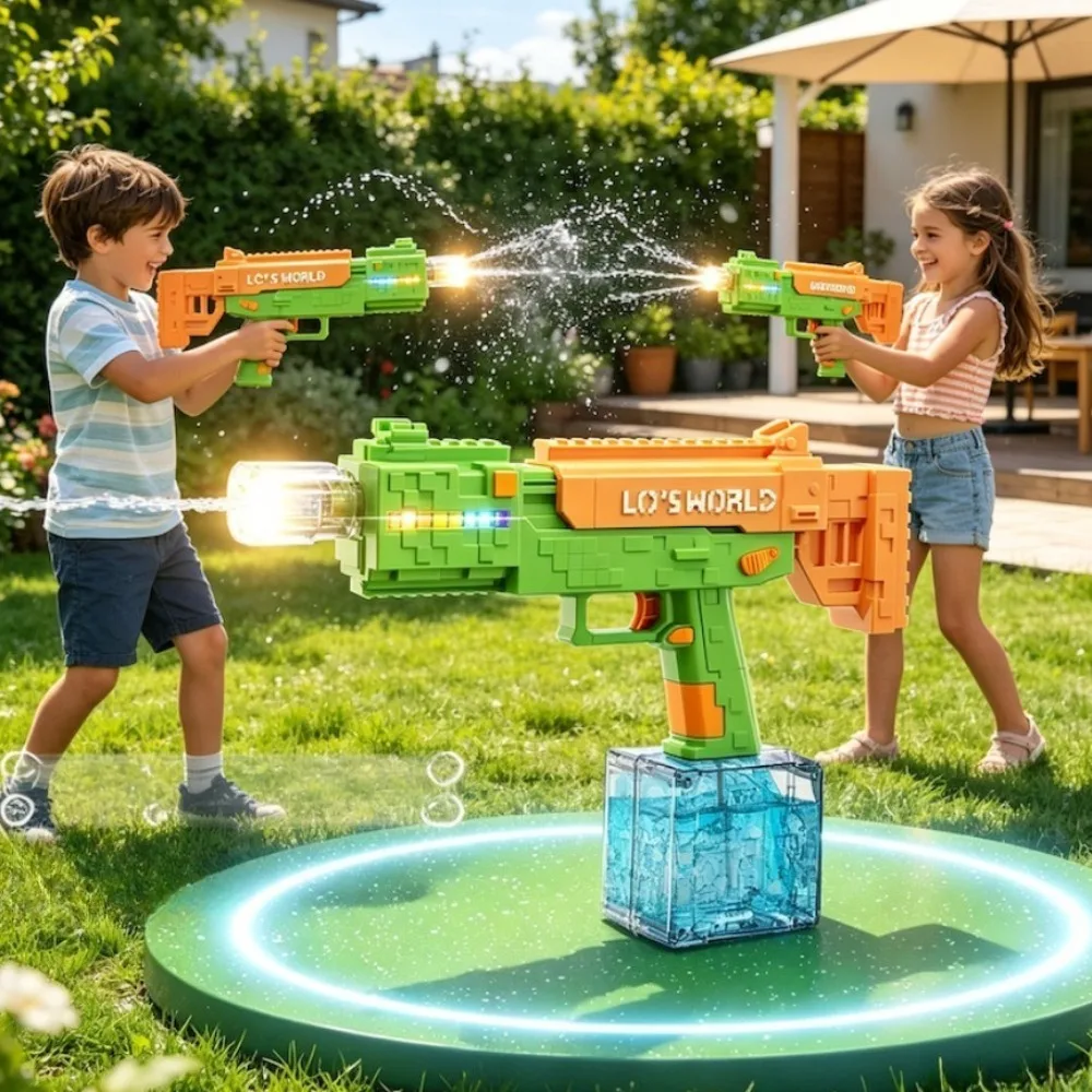 Large Capacity Electric Water Guns Toys Powerful Squirt Blasters Summer Outdoor Pool Beach Toy Perfect Gife for Adult Boy
Large Capacity Electric Water Guns Toys Powerful Squirt Blasters Summer Outdoor Pool Beach Toy Perfect Gife for Adult Boy