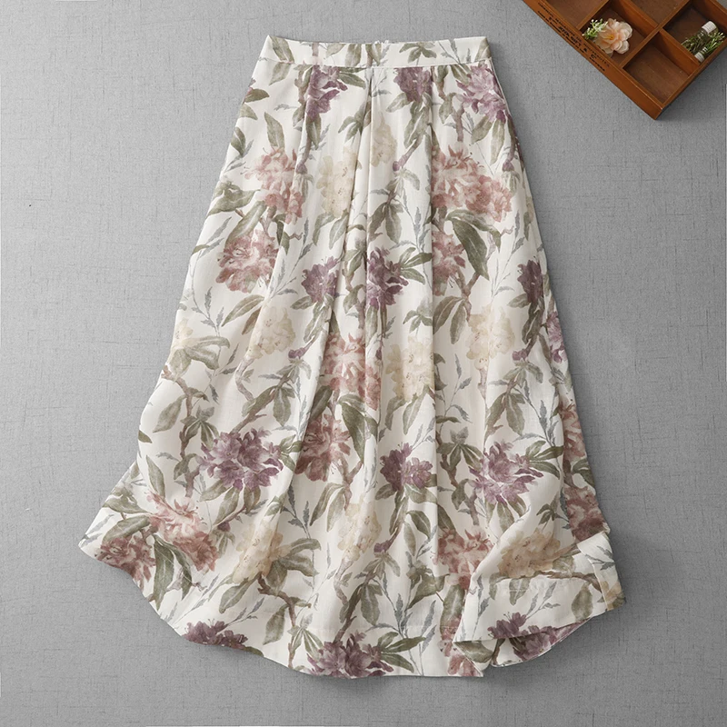 Fashionable Floral Print Midi Skirt plus Size Women's Clothing Summer New Style European Style Slimming Half-length Skirt
Fashionable Floral Print Midi Skirt plus Size Women's Clothing Summer New Style European Style Slimming Half-length Skirt