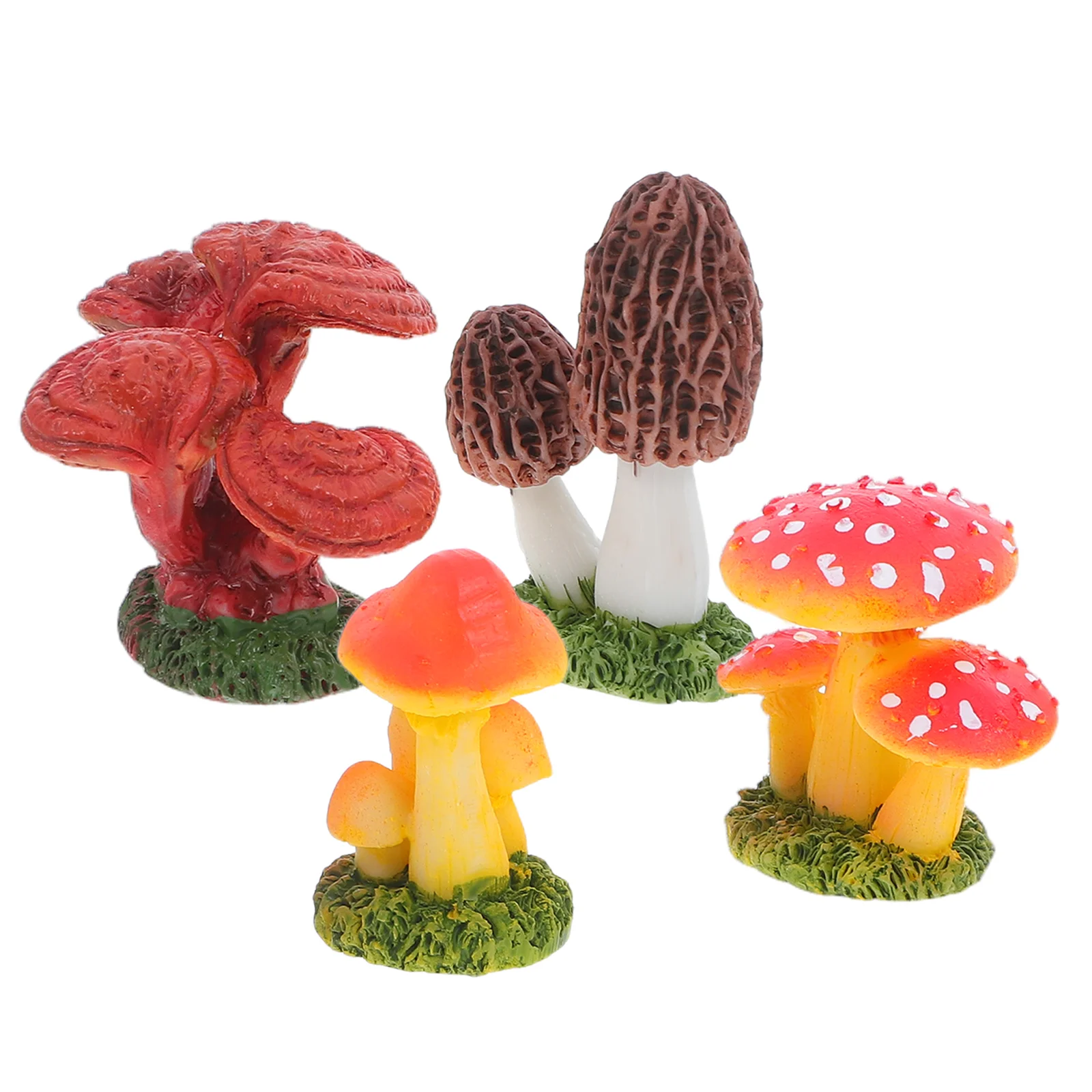 4 Pcs Simulated Ganoderma Lucidum Model Artificial Fake Mini Mushrooms Miniature Decoration Garden Sculpture Statuette Toys
4 Pcs Simulated Ganoderma Lucidum Model Artificial Fake Mini Mushrooms Miniature Decoration Garden Sculpture Statuette Toys