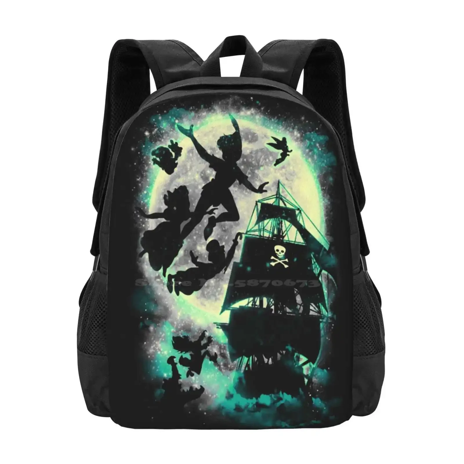 Take Me To Neverland Teen College Student Backpack Pattern Design Bags Star Captain Hook Ship Crocodile Wendy
Take Me To Neverland Teen College Student Backpack Pattern Design Bags Star Captain Hook Ship Crocodile Wendy